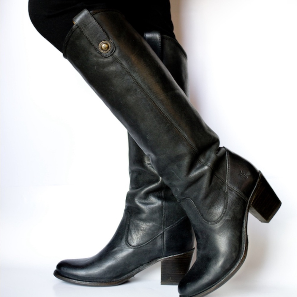 Frye Black Jackie Tall Boot